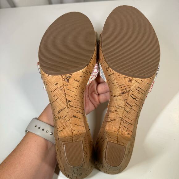 Coach Multicolor Printed Sandals - Picture 9 of 12